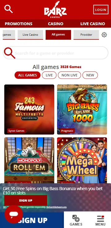 mobile app casino